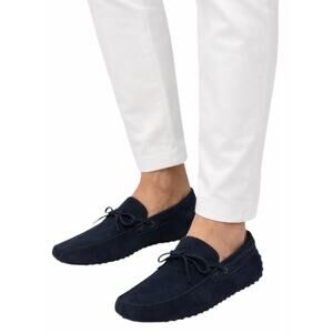 Tod's Gommino Slip On Driving Loafer in Navy Blue Sued Men Size 6.5/ US 8